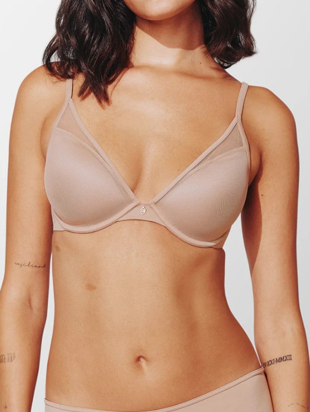ThirdLove Push Up Everyday Lightly Lined Plunge Bra Nude & Rose Set Of TwoSz 40C
